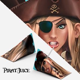 Kvinnlig pirat - gjord för juicepaket